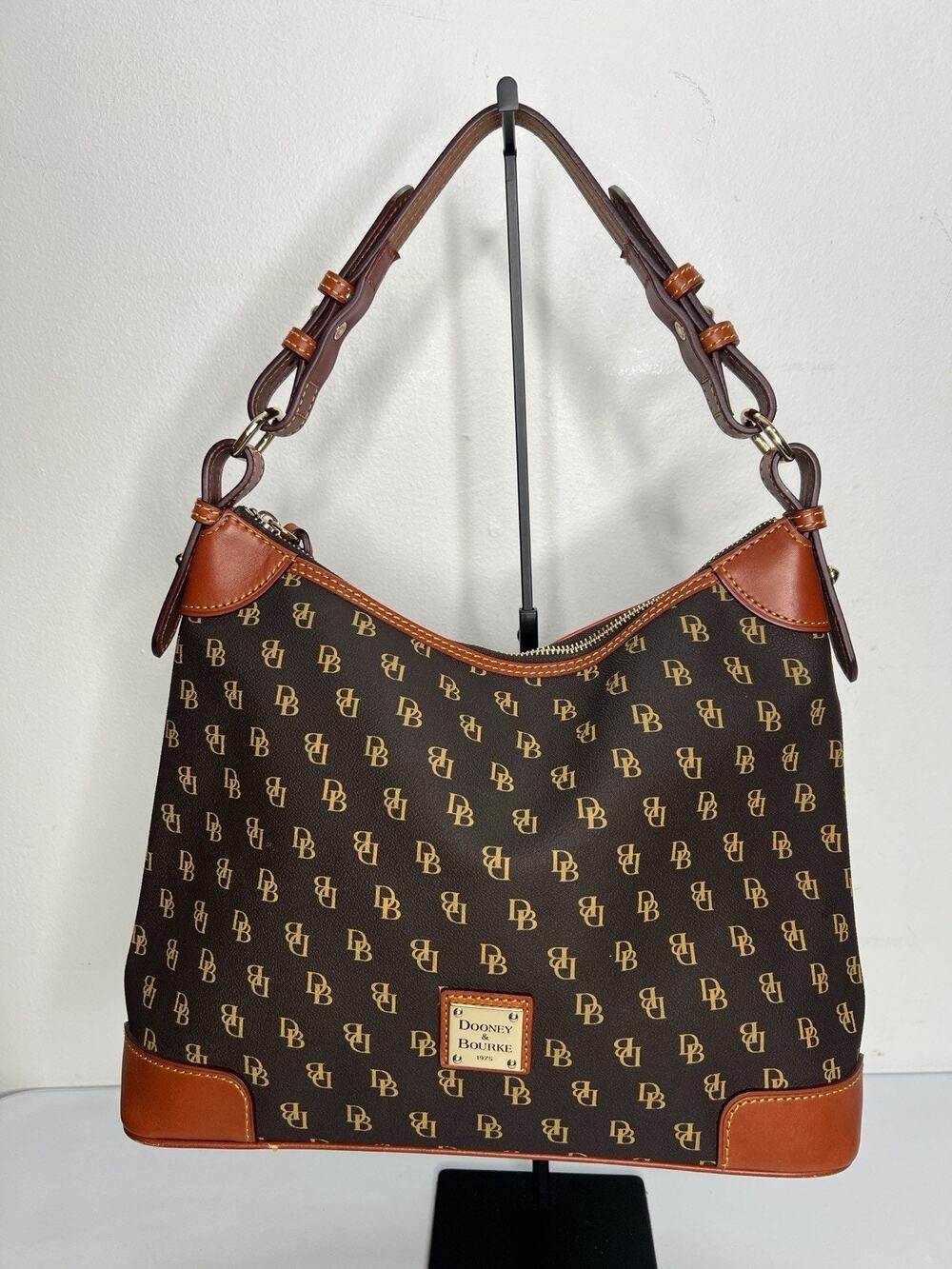 Dooney Bourke Gretta Handbag Hobo Shoulder Bag DB Monogram
